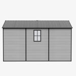 Breeins 8x12ft Outdoor Aluminum & Pp Storage Shed