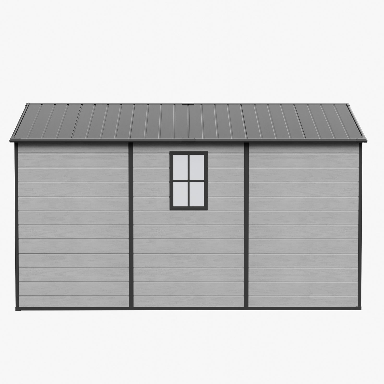 Breeins 8x12ft Outdoor Aluminum & Pp Storage Shed