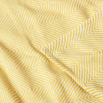 Cotton Halden Chevron Grey Throw | 150cm x 200cm | Yellow