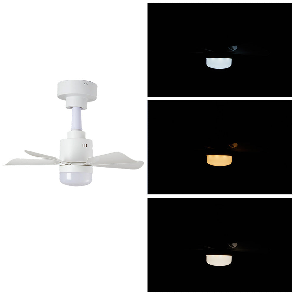 Modern Smart Ceiling Fan With Led Light, 4-speed Fan, Remote & App Control