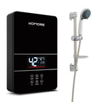 6kw Instant Electric Water Heater – Compact, Safe, Touch-controlled With Shower Kit | Black