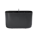 Recycled Large Bathroom Caddy - Six compartments -  Easy to clear removable parts - Made in the UK | Graphite Black