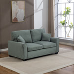 Lewiston Fabric Pull Out Sofabed | Duck Egg