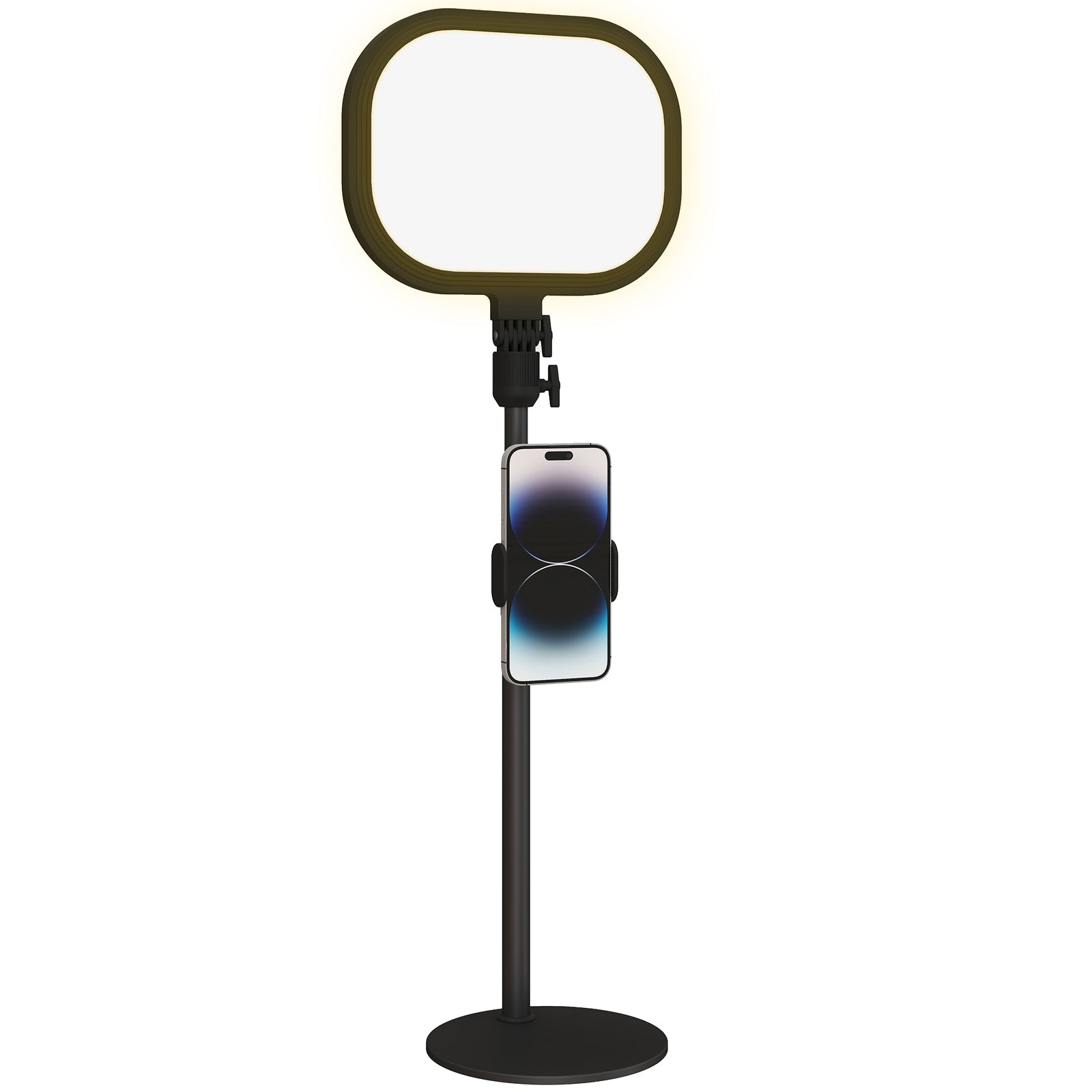HOMCOM Bedside Table Lamp With 5 Colour Modes & 10 Brightness Levels, Black