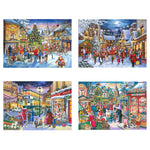Christmas Shopping Jigsaws - 4 X 500 Piece Jigsaws For Adults