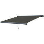 4x3(m) Full Cassette Electric Awning, Aluminium Frame | Dark Gray