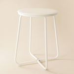 Multi Functional Stool, Small Side Table, White, Geyser Collection