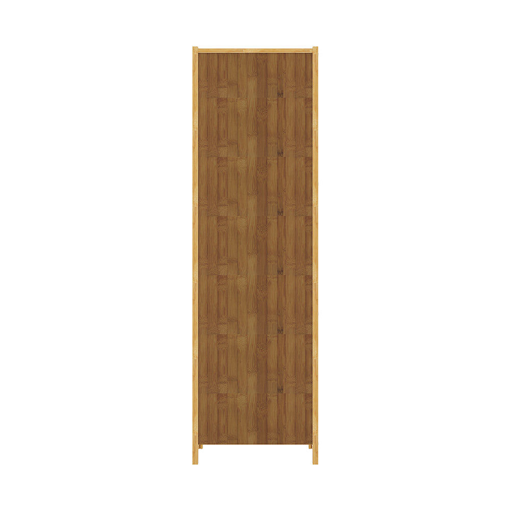 3-tier Narrow Bookcase Storage Cabinet With Acrylic 30cm W Door