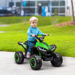 12v Electric Quad Bikes For Kids Ride On Car Atv Toy For 3-5 Years | Green