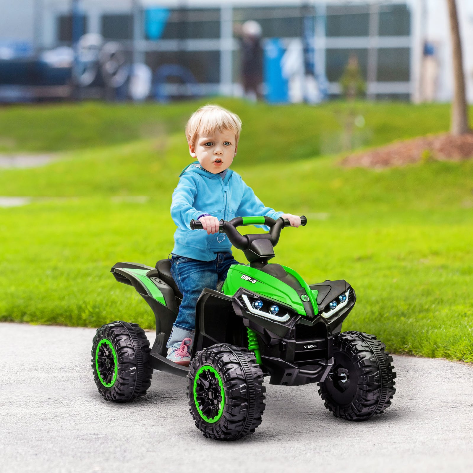 12v Electric Quad Bikes For Kids Ride On Car Atv Toy For 3-5 Years | Green