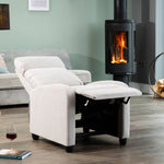 Medina Manual Push Back Recliner Armchair | Stone