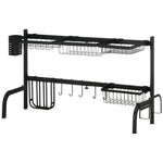 Space Saving Over The Sink 2 Tier Dish Rack