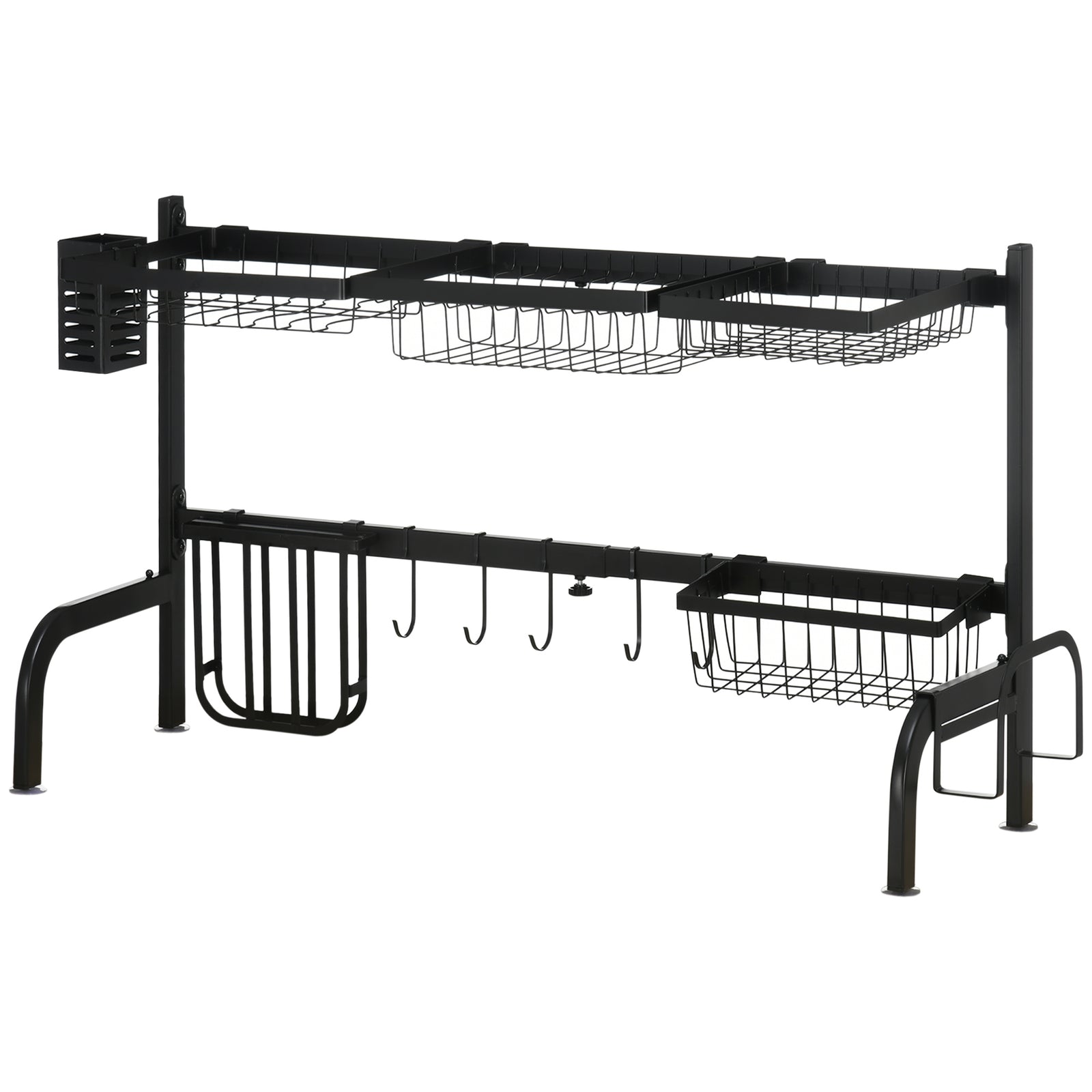 Space Saving Over The Sink 2 Tier Dish Rack
