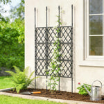 Outsunny Foldable Garden Trellis, Lattice Climbing Support Trellis