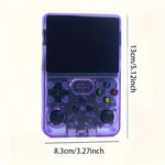 R36s Retro Handheld Game Console 3.5" Ips Display Usb Rechargeable | Purple