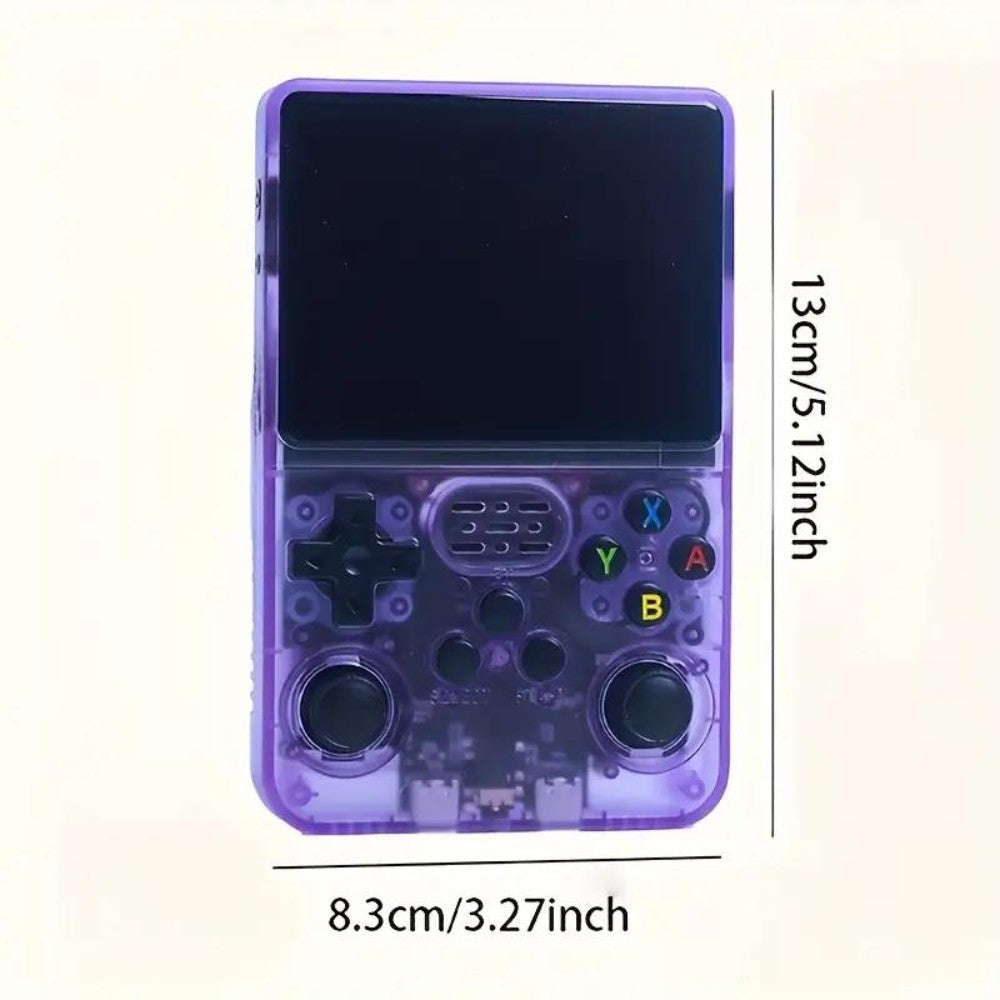 R36s Retro Handheld Game Console 3.5" Ips Display Usb Rechargeable | Purple
