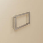 Towel Ring, Silver Gloss, Wall-mounted, 20,3 Cm. Collection The Grid