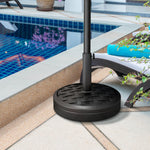 18kg Heavy Duty Concrete Parasol Base, Black