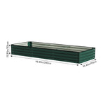 Rectangular Galvanized Steel Raised Garden Bed | Large