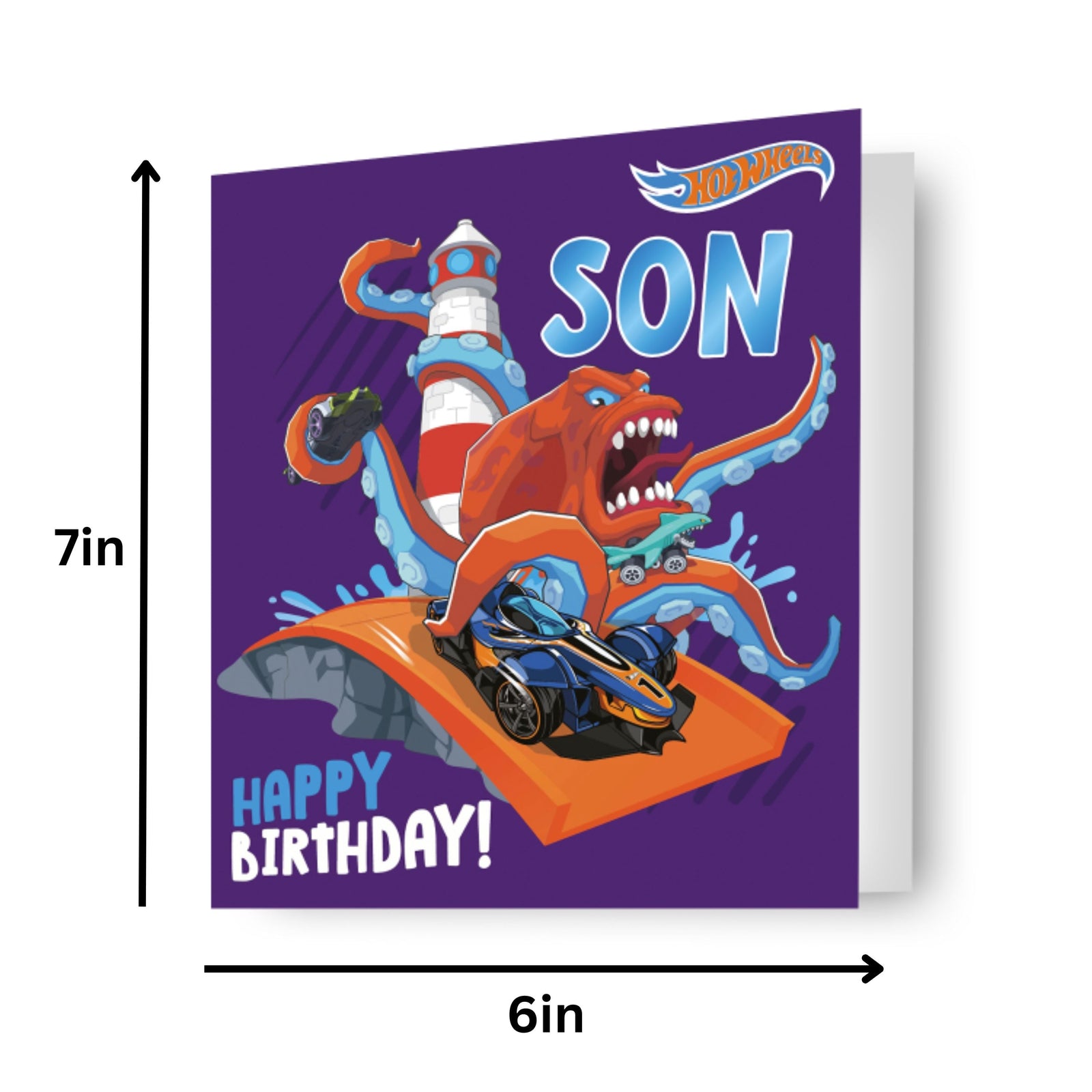Hot Wheels Son Birthday Card Official Product