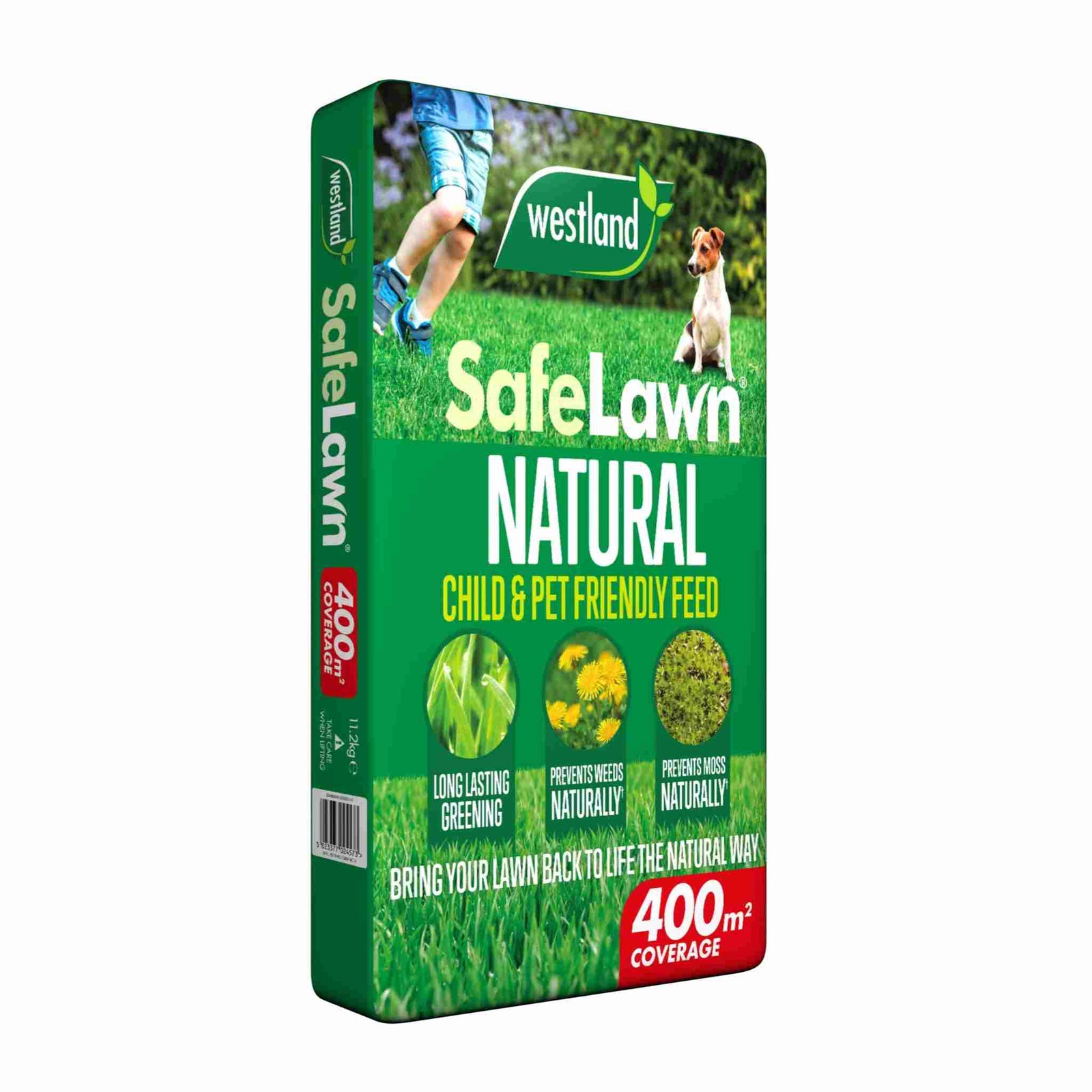 Safelawn 100% Natural Lawn Feed - Child & Pet Friendly | 1 x 150sqm