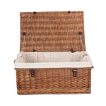 Wicker 60cm Double Steamed Rope Handled Trunk | White