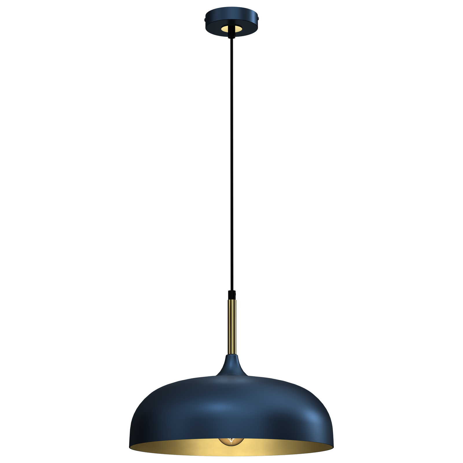 Pendant Lamp Lincoln 1xe27 35cm | 35cm | Navy Blue