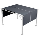 2 Pcs Pergola Replacement Canopy Cover, Uv Protection | Dark Gray