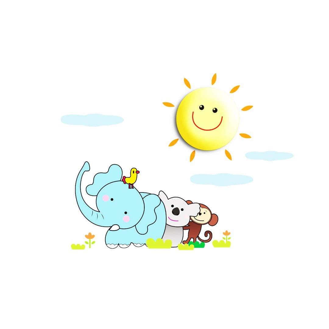 Sunny Led Childrens Lamp Charming Fun Night Light Ultra Low Consumption 0.6w Colourful Wall Decals Create A 3d Effect