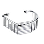 Corner Shower Basket Wall Mounted Soap Storage Caddy | Polished Chrome