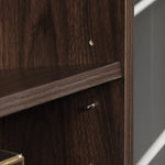 Bookshelf Display Storage Shelf With 2 Compartments Study | One Size | Brown