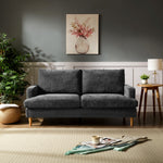 Newsome 3 Seat Fabric Sofa | Dark Grey
