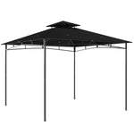  3 X 3 M Gazebo, Outdoor Gazebo Canopy With 2-tier Roof | Black