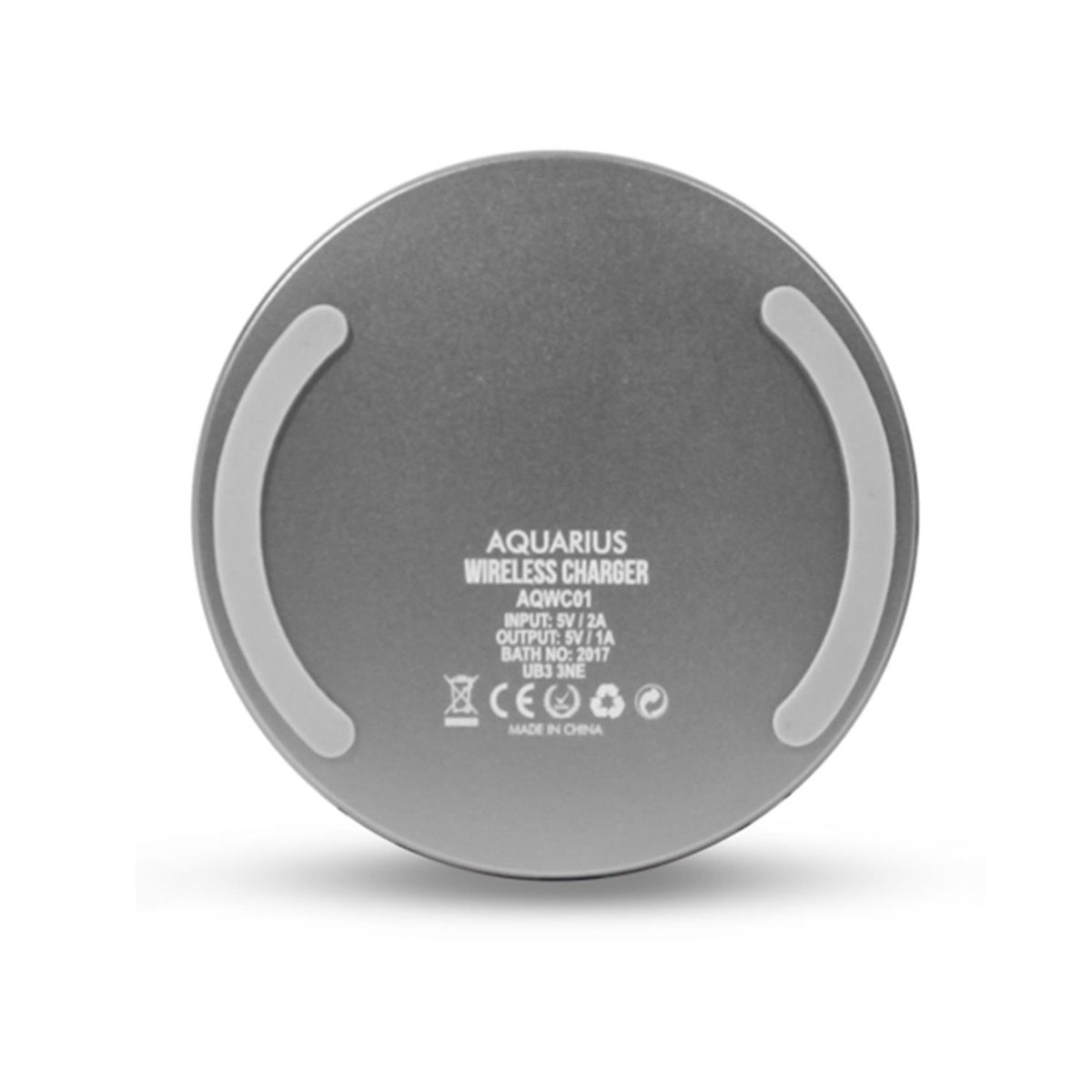Universal Wireless Charging Pad Round - Silver
