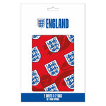England FA Gift Wrap, 2 Sheet 2 Tag, Official Product