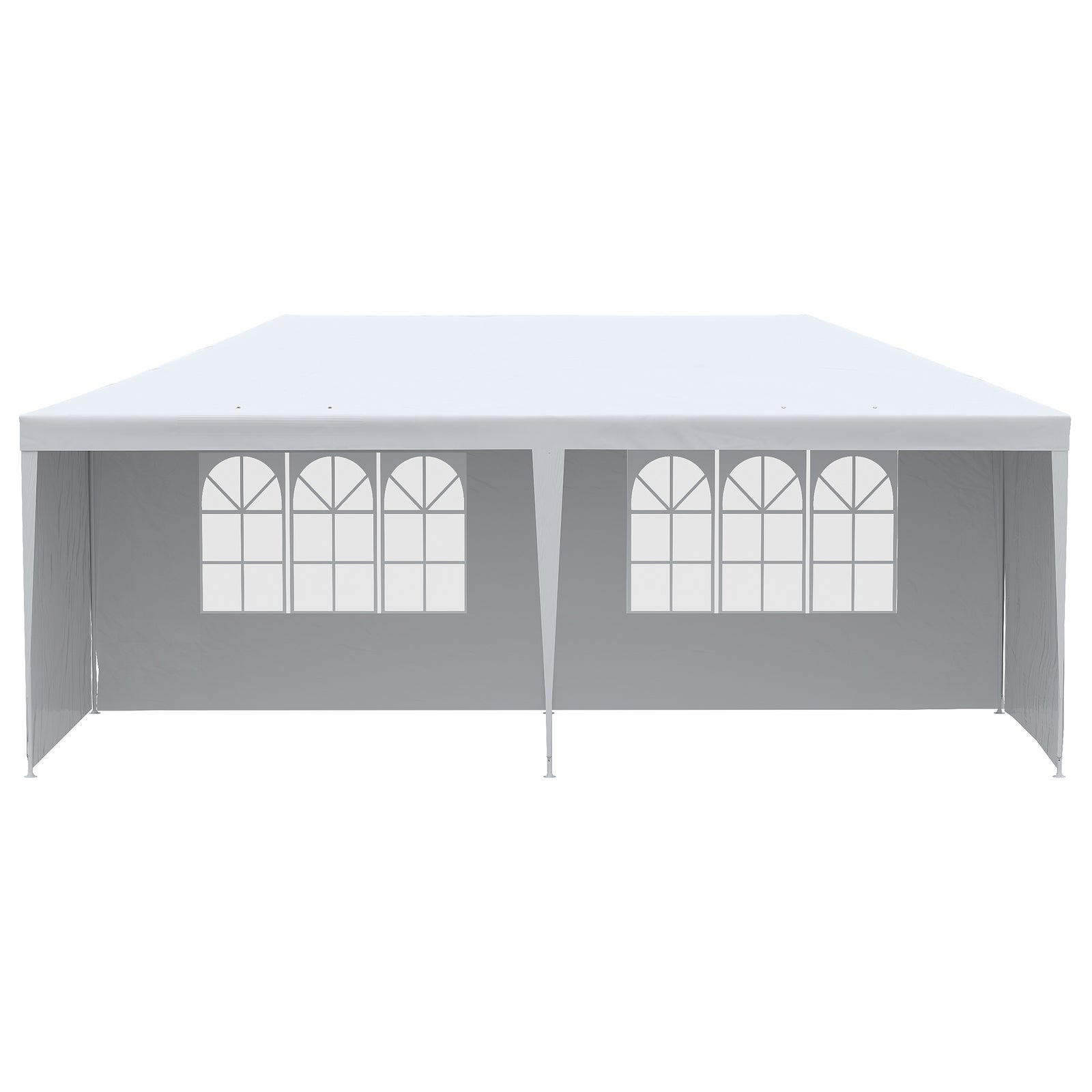6m X 3m Garden Gazebo Marquee Canopy Party Tent Canopy Patio | White