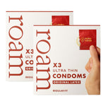 6x Original Latex Condom - Safer Sex & Contraception (3x2 Pk)