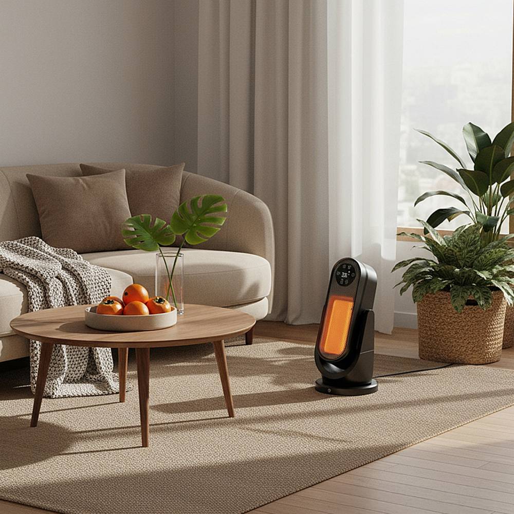 Electric Ptc Space Heater With Remote Control, Oscillation, And Human Sensor – Efficient Heating