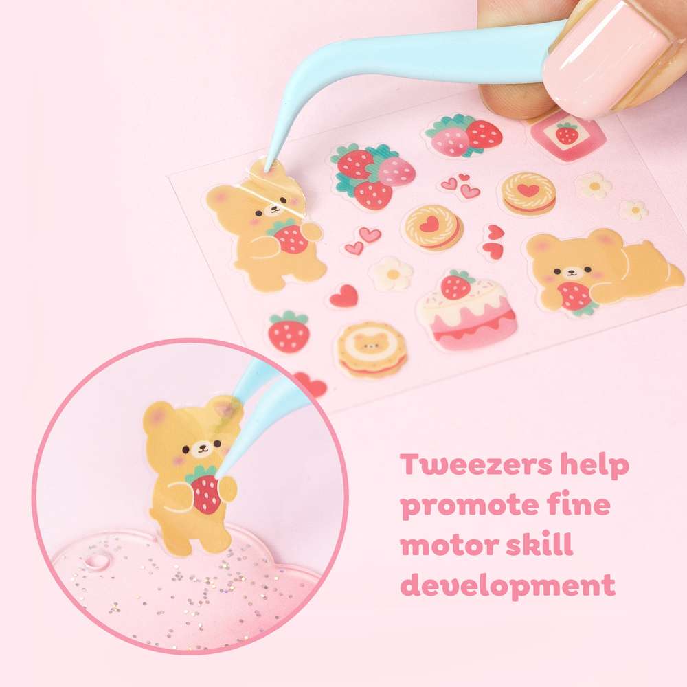 Tiger Tribe Sticker Craft Kit - Kawaii Bag Charms