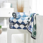 Bliss Diamonds Supersoft Ultra Absorbent Cotton Towels | Bath Towel | Green