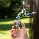 Dual Fit Outdoor Tap Connector | Single