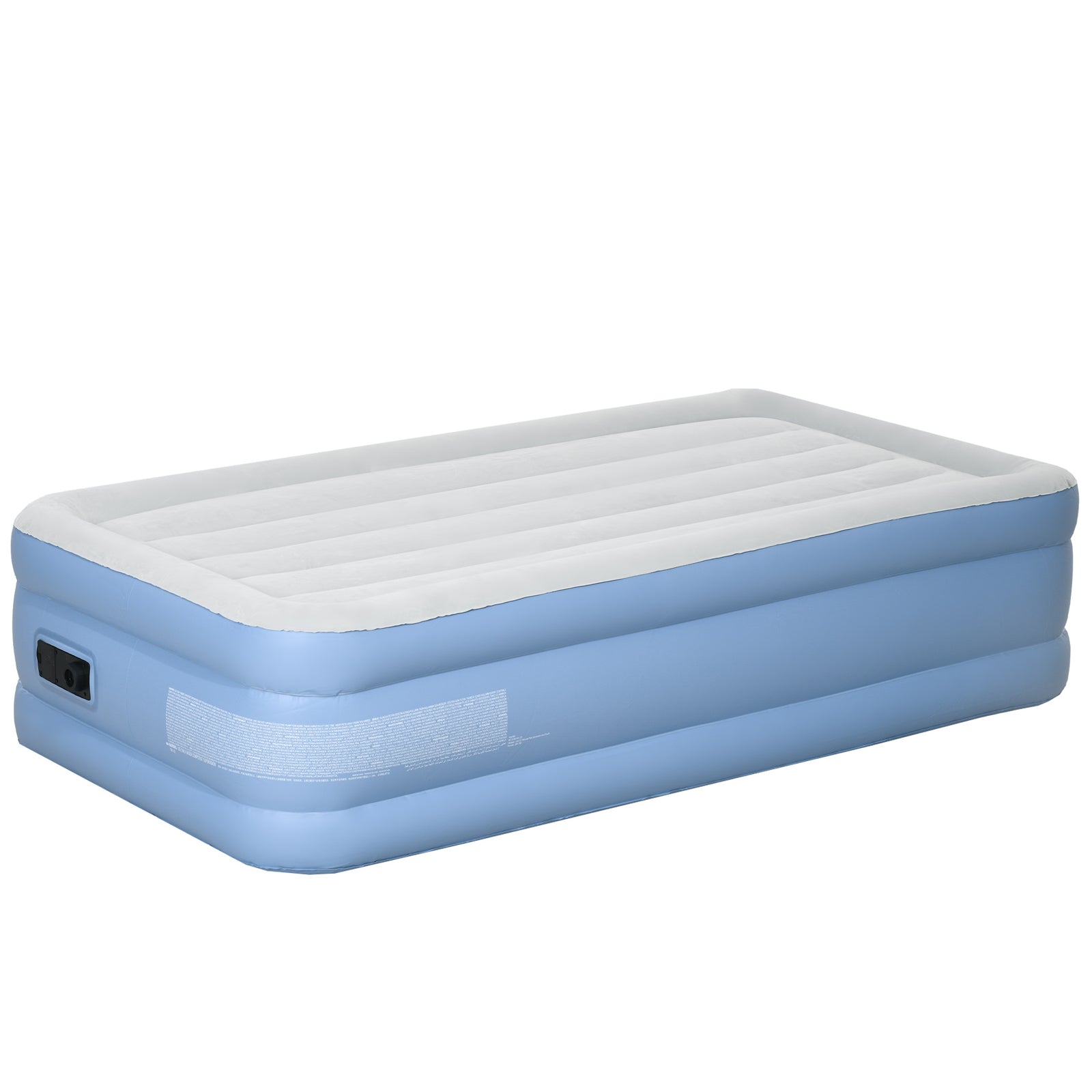Single Air Bed With Built-in Pump | Gray