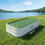 Outsunny Inflatable Mattress, Air Bed With Built-in Pump