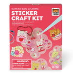 Tiger Tribe Sticker Craft Kit - Kawaii Bag Charms