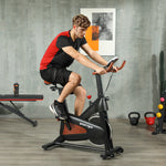 Exercise Bike, Quiet, Adjustable Seat, Lcd Monitor | Black