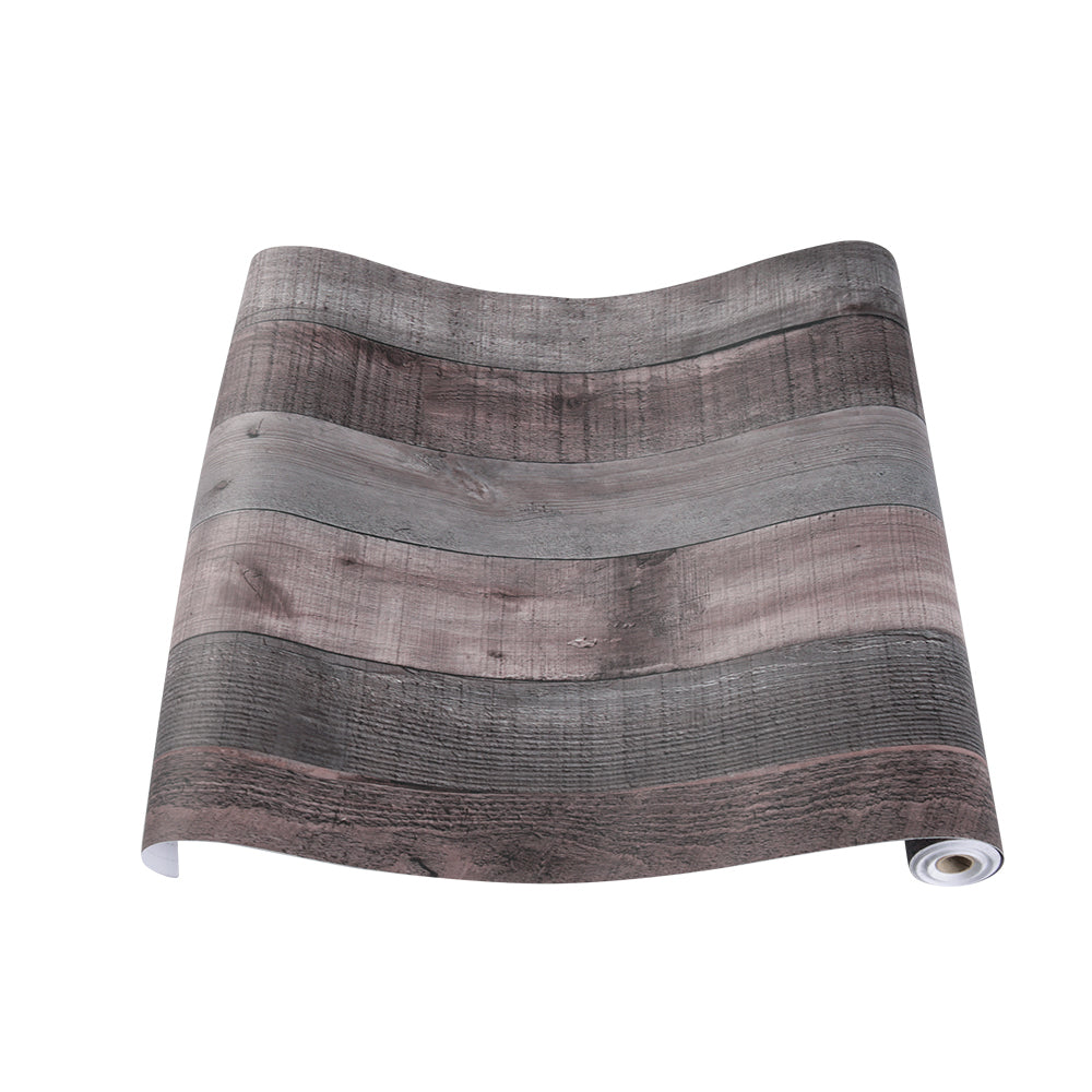 3d Industrial Wood Plank Wallpaper Pvc Self-adhesive Peel And Stick