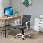 Linen Swivel Office Chair Task | Dark Gray