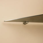 Corner Bathroom Shelf, Organizer, 32cm, Glossy Steel, Logic Collection