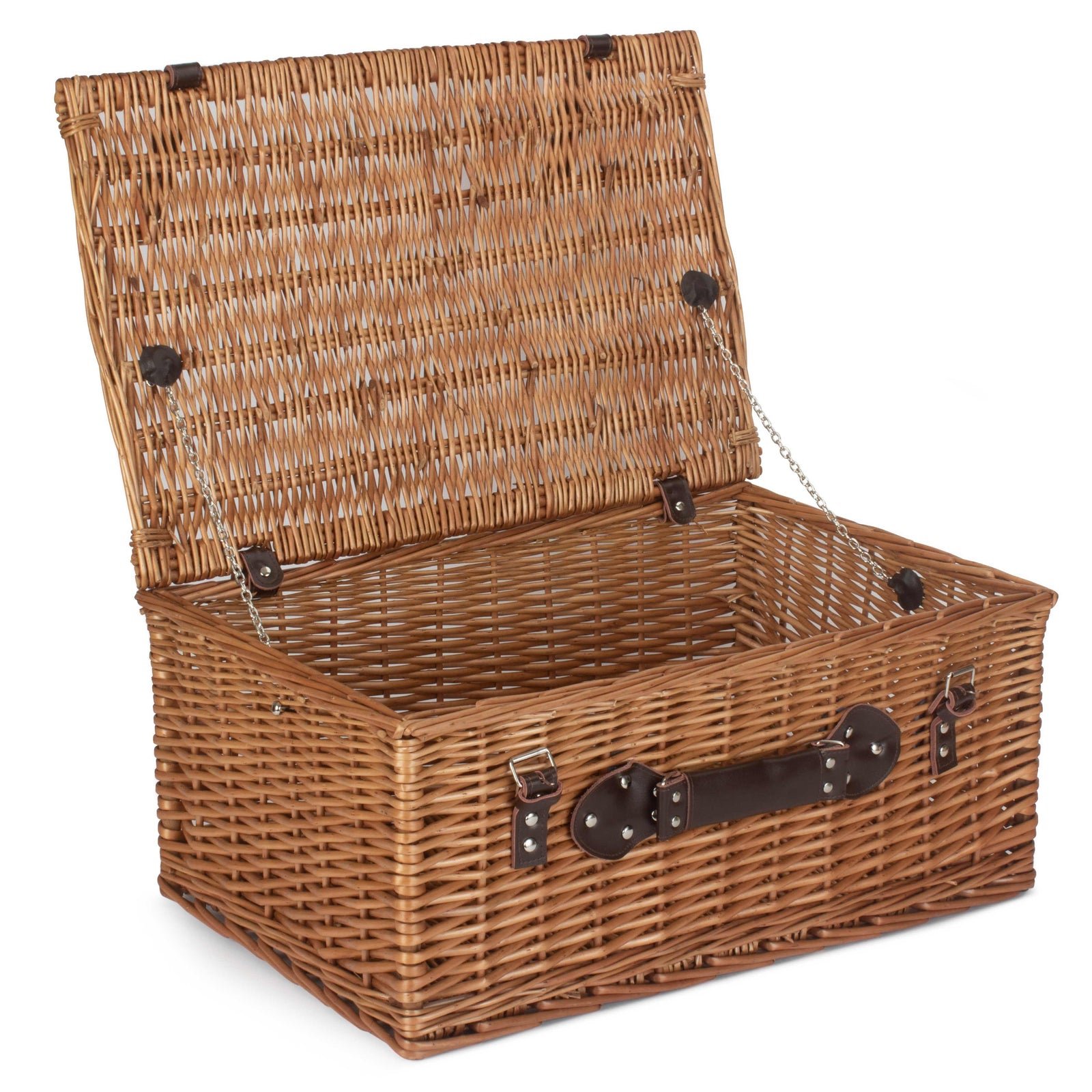 Wicker 56cm Double Steamed Picnic Basket | Brown