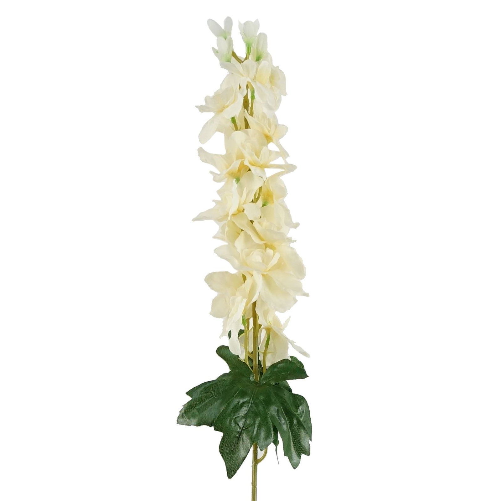 6 X 75cm Delphinium Cream Artificial Stem
